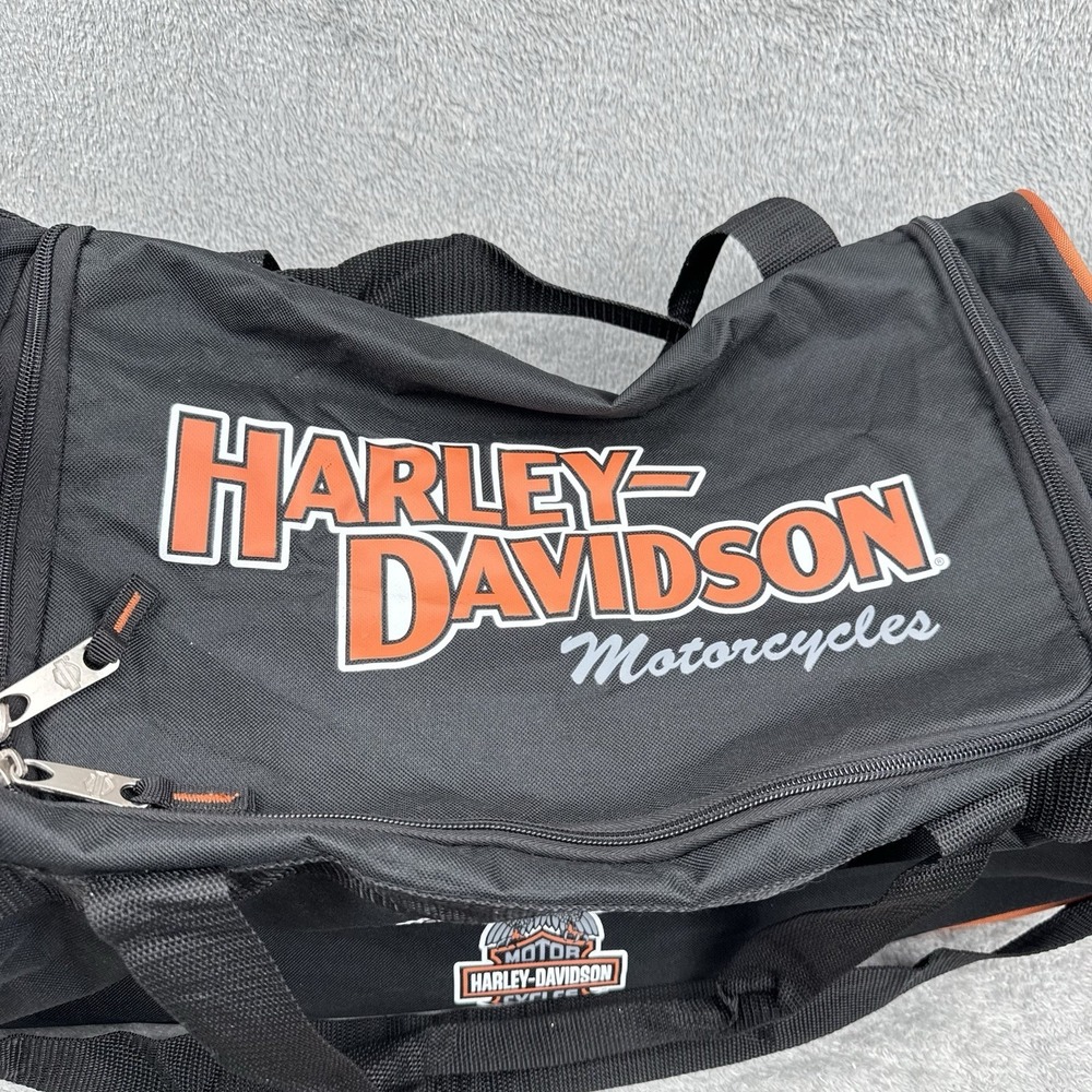 Harley-Davidson Motorcycle Winged Eagle‎ Duffel Bag w/Adjustable Strap Grunge